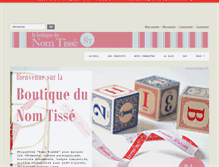Tablet Screenshot of noms-tisses.fr